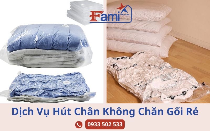 Dịch vụ hút chân không chăn gối tại TPHCM