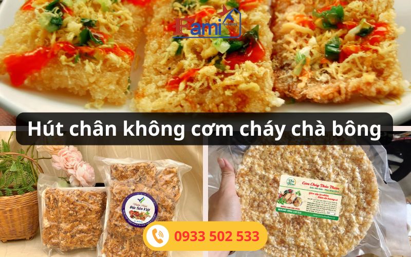 Hút chân không cơm cháy chà bông tại TPHCM - Fami