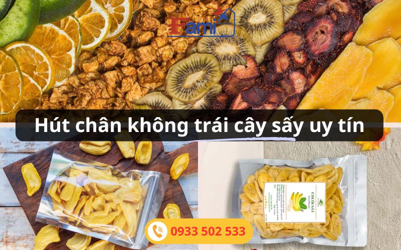 Hút chân không trái cây sấy | Uy tín số 1