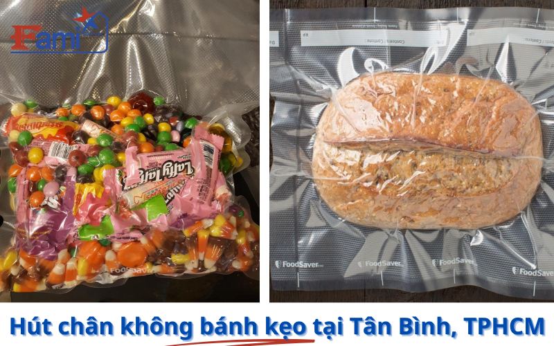 Dịch vụ hút chân không bánh kẹo tại quận Tân Bình - Fami